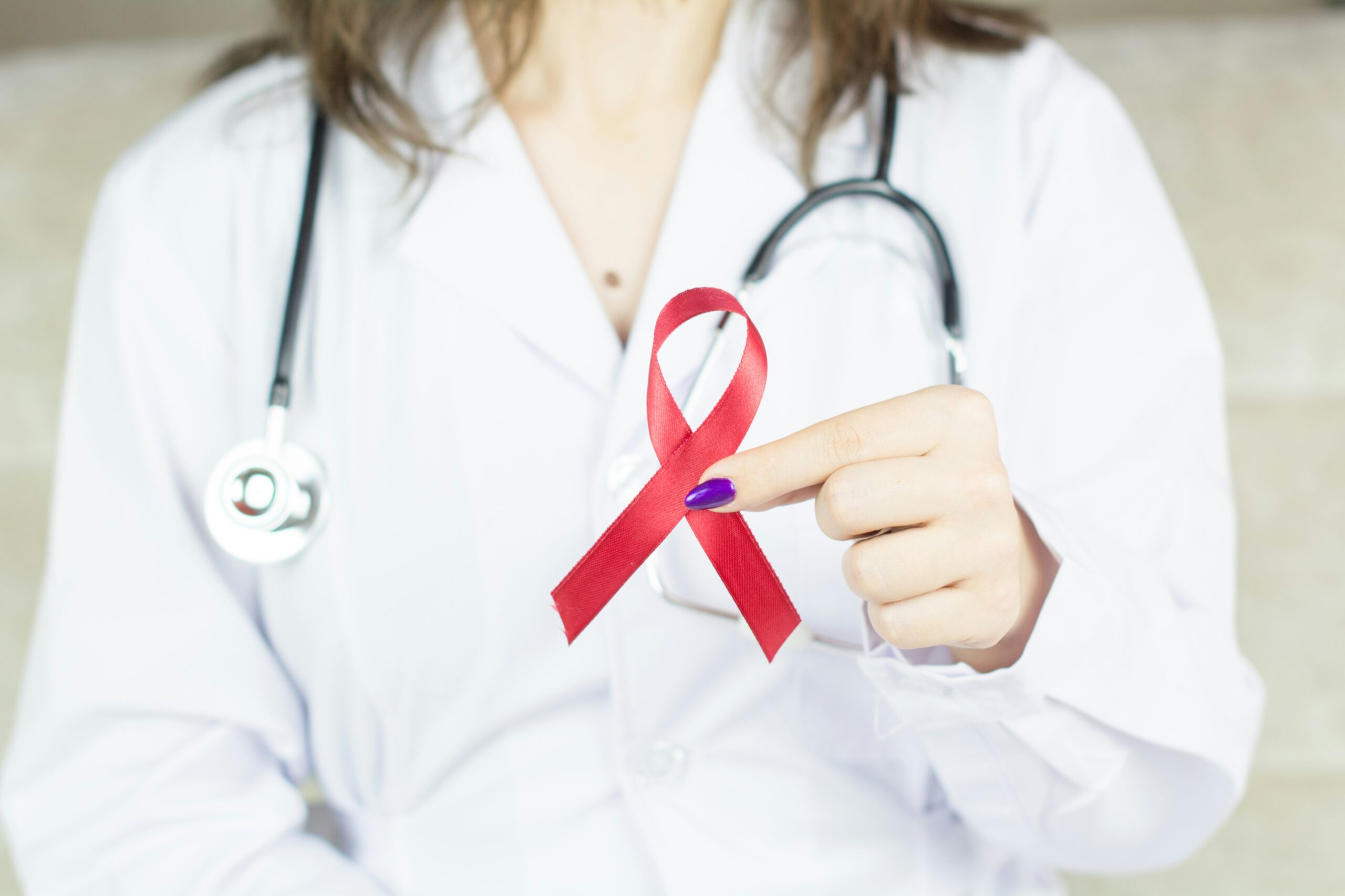 Iconic red ribbon used to promote HIV prevention and education